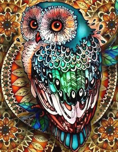 Diamond Painting Kolorowa sówka - SEOS Shop ®
