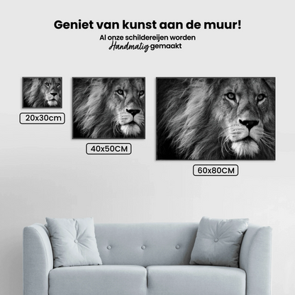 Diamond Painting Lew w czerni i bieli – SEOS Shop ®