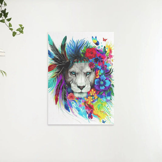 Diamond Painting Lew z piórami - SEOS Shop ®