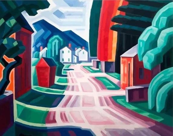 Diamond Painting - Jasny motyw w West New Jersey - SEOS Shop ®