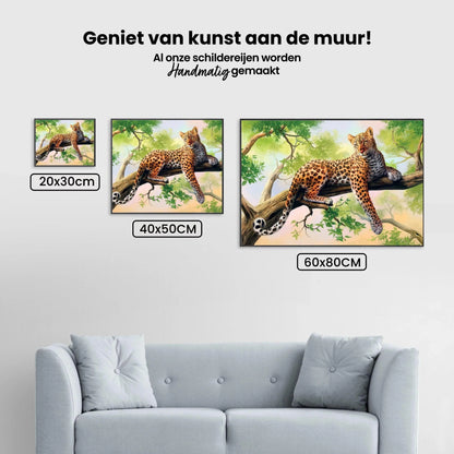 Diamond Painting Leżący leopard - SEOS Shop ®