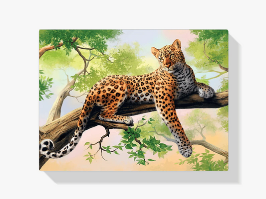 Diamond Painting Leżący leopard - SEOS Shop ®