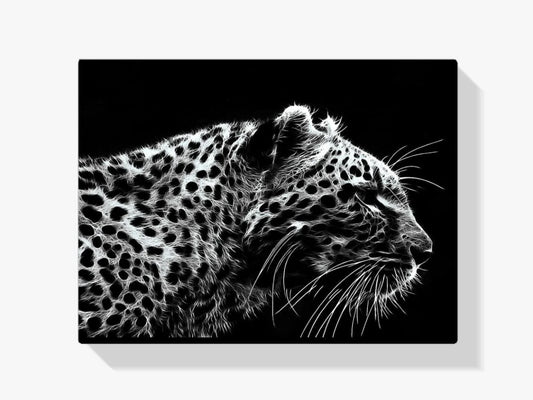 Diamond Painting Lampart czarno-biały - SEOS Shop ®