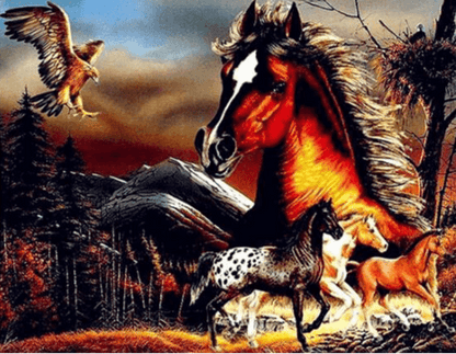 Diamond Painting Potężny koń - SEOS Shop ®
