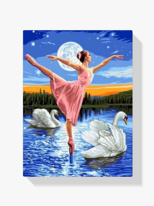 Diamond Painting Dziewczyna tańczy na wodzie - SEOS Shop ®