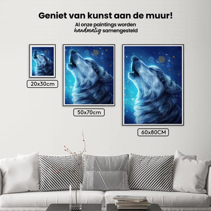 Diamond Painting Piękny Wilk Ryczący - SEOS Shop ®