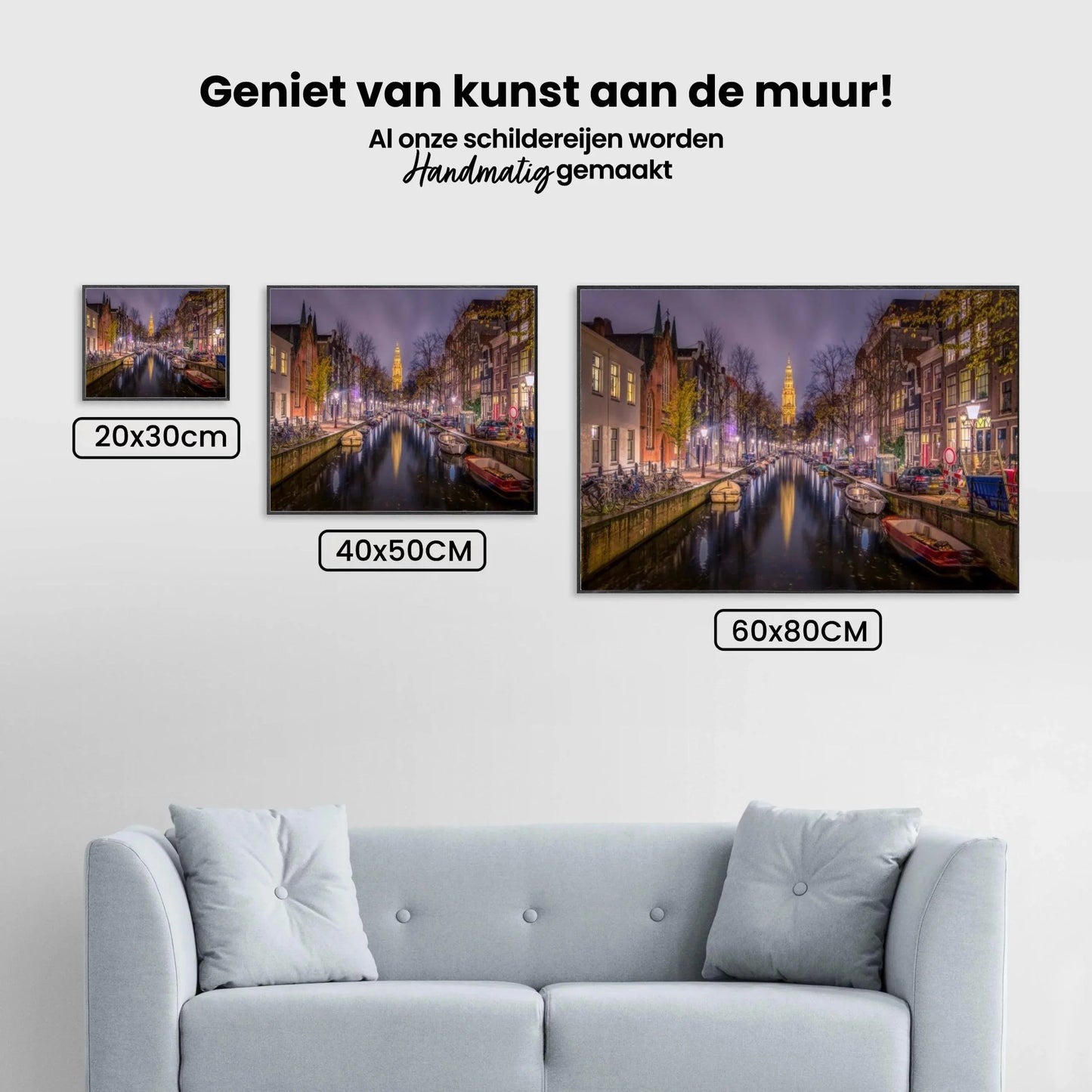 Diamond Painting Nederland Meerstad Nacht - SEOS Shop ®