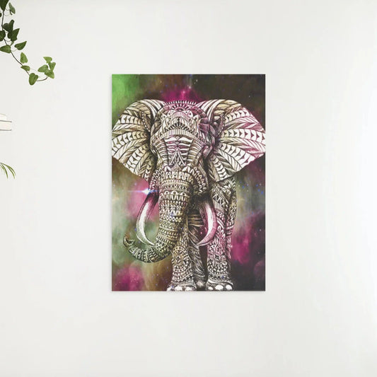Diamond Painting Słoń Zielono-Różowy - SEOS Shop ®