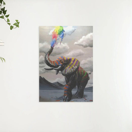 Diamond Painting Słoń z eksplozją kolorów - SEOS Shop ®