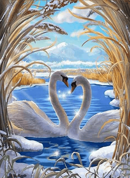 Diamond Painting Para Łabędzi - SEOS Shop ®