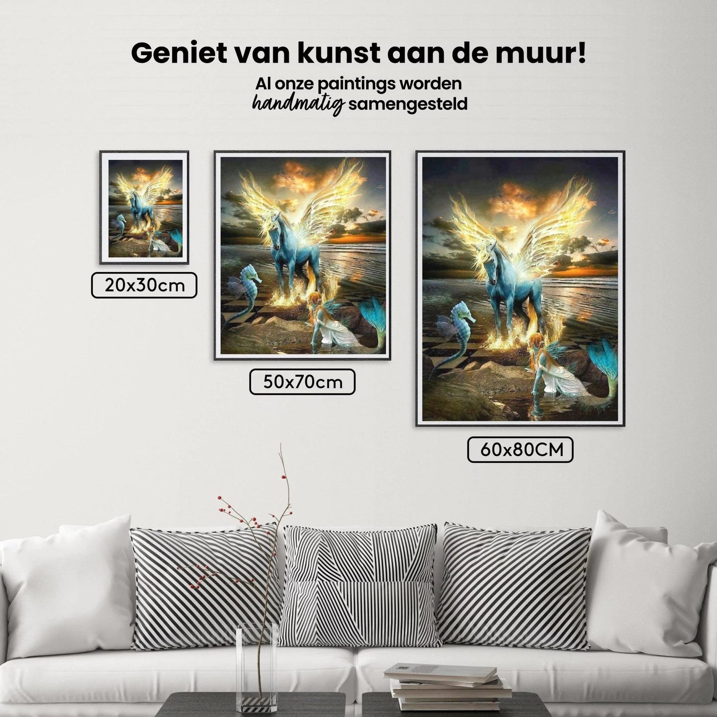 Diamond Painting Koń Syrenka i Seahorse - SEOS Shop ®