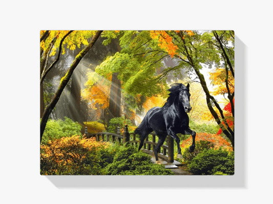 Diamond Painting Koń w lesie - SEOS Shop ®