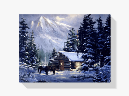 Diamond Painting Konie przy chatce - SEOS Shop ®