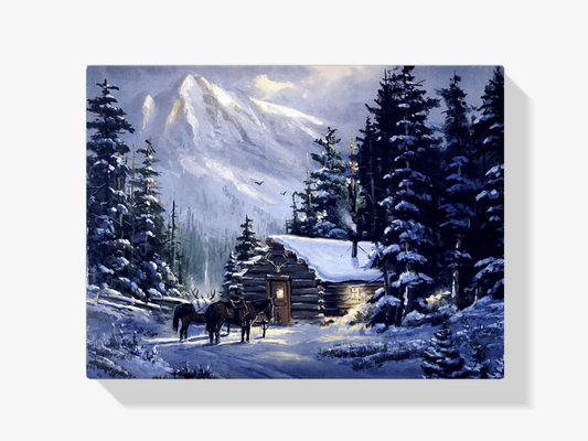 Diamond Painting Konie przy chatce - SEOS Shop ®