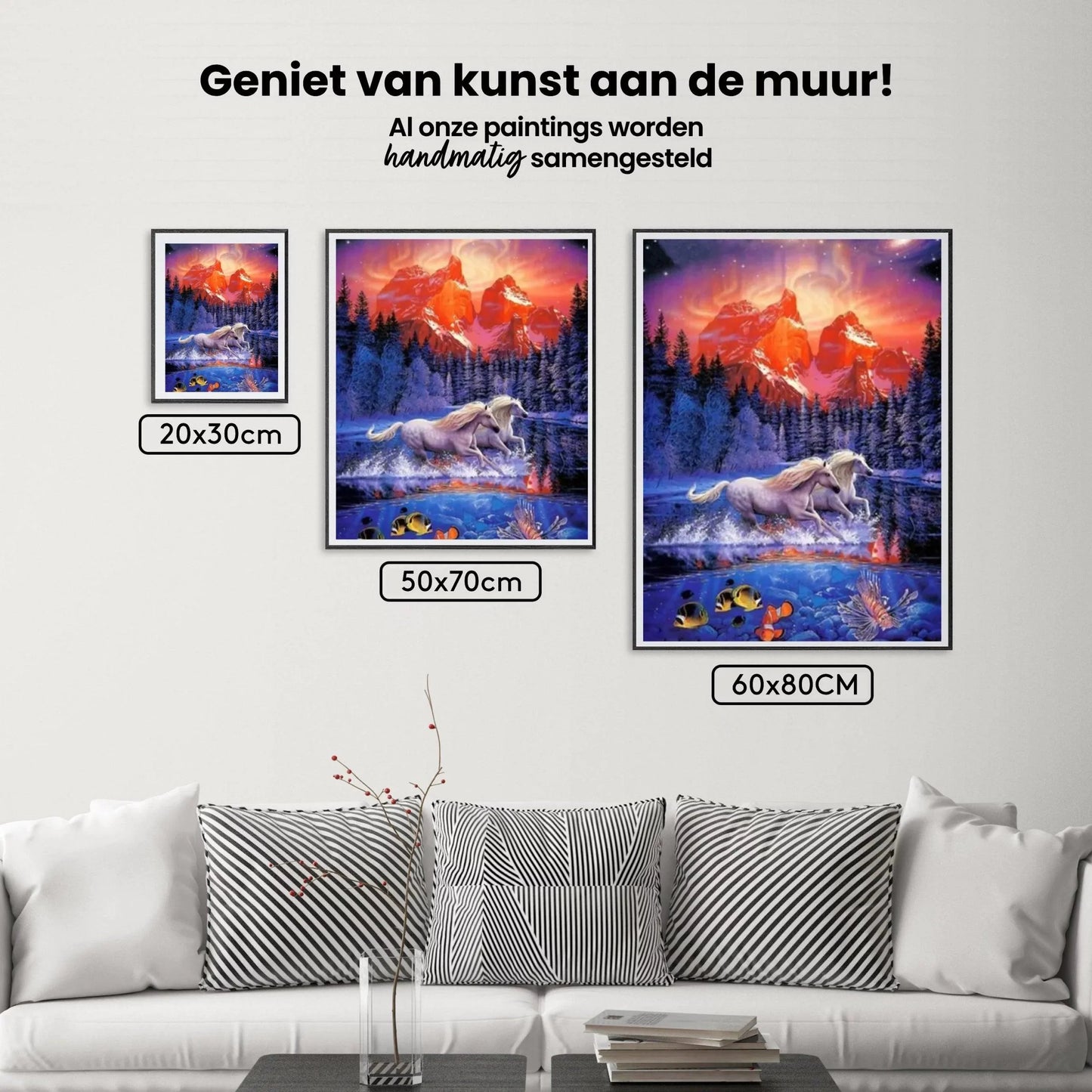 Diamond Painting Konie w wodzie - SEOS Shop ®
