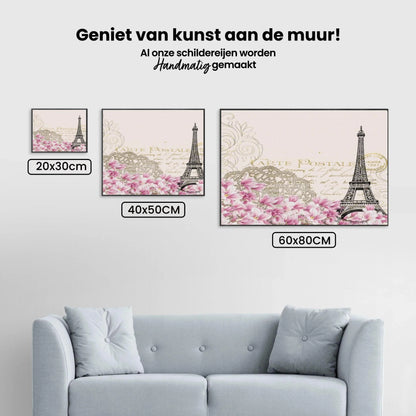 Diamond Painting Pakket Fioletowa Karteczka z Paryża – SEOS Shop ®