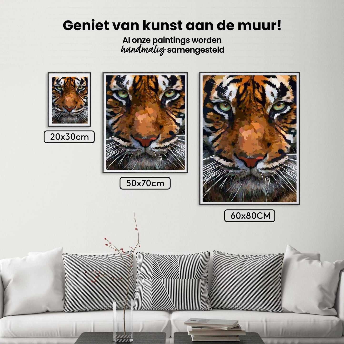 Diamond Painting Pakket Piękna Głowa Tygrysa - SEOS Shop ®
