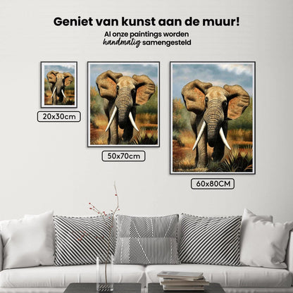 Diamond Painting Biegnący Słoń - SEOS Shop ®