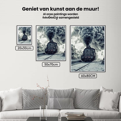 Diamond Painting Palący się pociąg – SEOS Shop ®