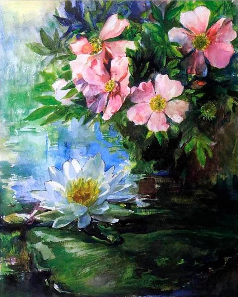 Diamond Painting Róże i nenufary - SEOS Shop ®