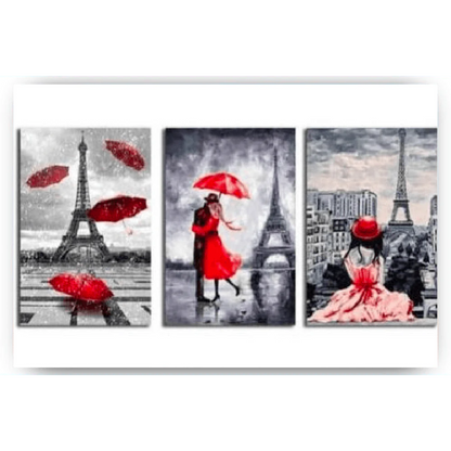 Diamond Painting Razem w Paryżu 3 panelowy - SEOS Shop ®