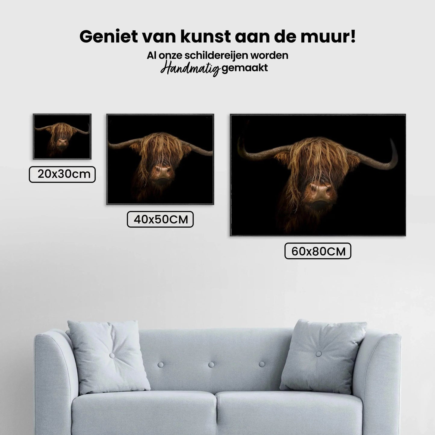 Diamond Painting Szkocki Highlands - Majestatyczny szkocki highlander w obrazie - SEOS Shop ®