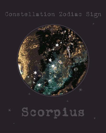 Diamond Painting Znak Zodiaku - Skorpion - SEOS Shop ®