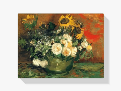 Diamond Painting Martwa natura z różami i słonecznikami - SEOS Shop ®