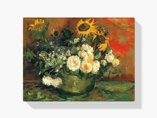 Diamond Painting Martwa natura z różami i słonecznikami - SEOS Shop ®