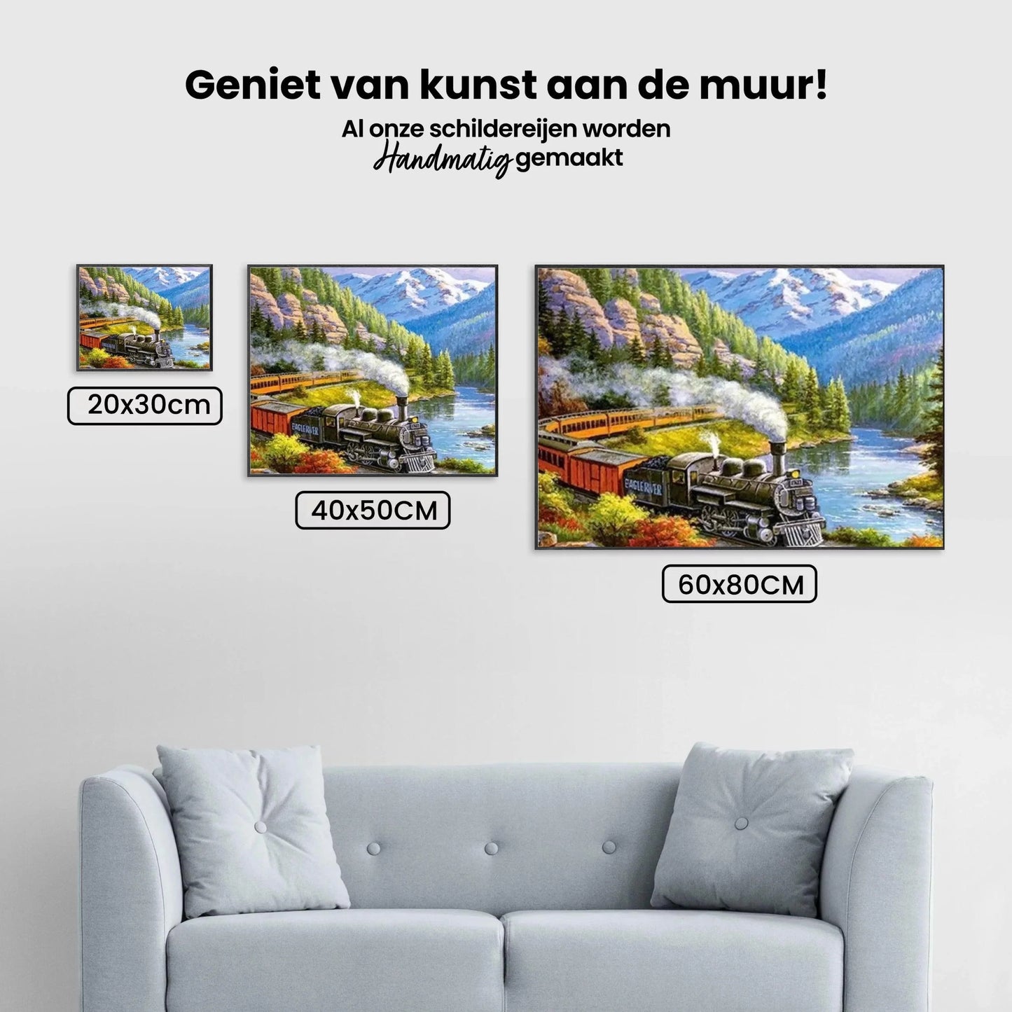 Diamond Painting Pociąg w krajobrazie – SEOS Shop ®
