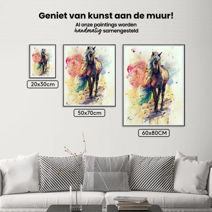 Diamond Painting Wielobarwne Biegnące Konie - SEOS Shop ®