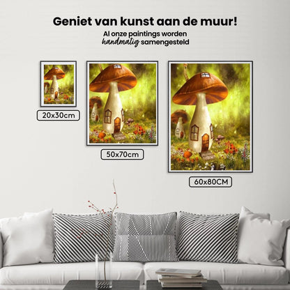 Diamond Painting Oświetlenie Grzybowego Domku - SEOS Shop ®