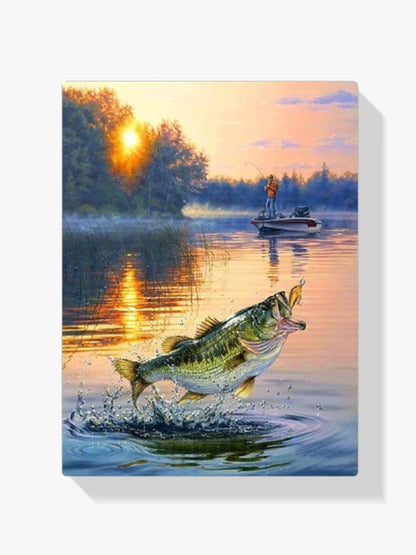 Diamond Painting Łowienie ryb z łodzi - SEOS Shop ®