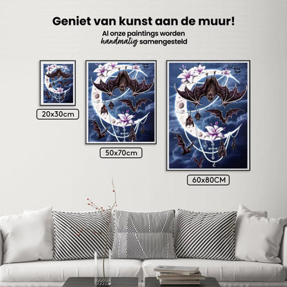 Diamond Painting Nietoperz Księżyc - SEOS Shop ®