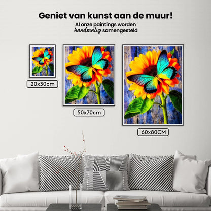 Diamond Painting Motyl z Słonecznikiem - SEOS Shop ®