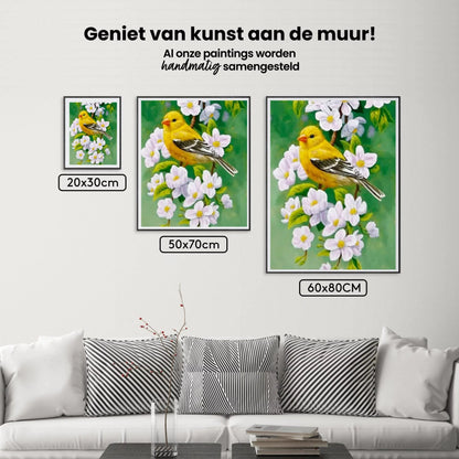 Diamond Painting Ptak z kwiatem - SEOS Shop ®