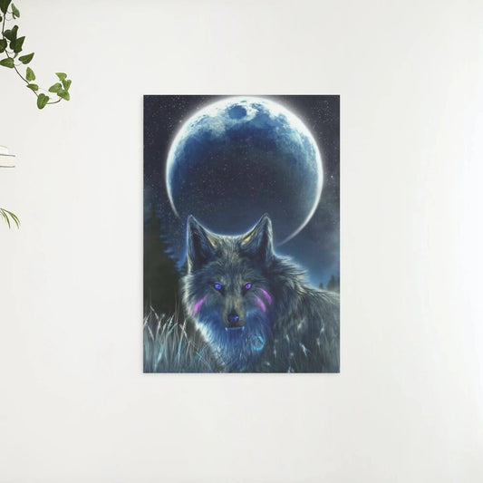 Diamond Painting Pełnia Księżyca Wilk - SEOS Shop ®