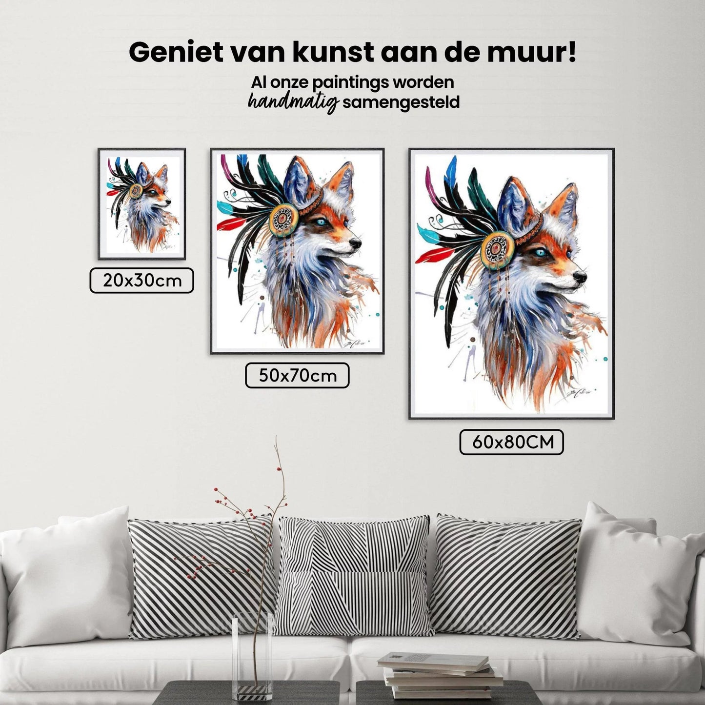 Diamond Painting Lis z piórami - SEOS Shop ®