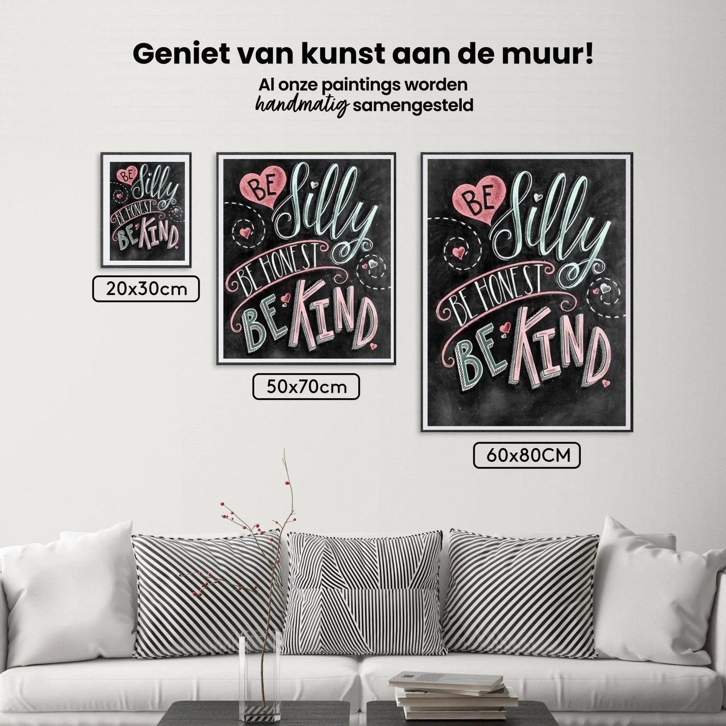 Diamond Painting Bądź szalony, bądź szczery, bądź miły – SEOS Shop ®