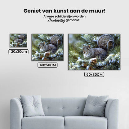 Diamond Painting Zima Urocza Wiewiórka - SEOS Shop ®
