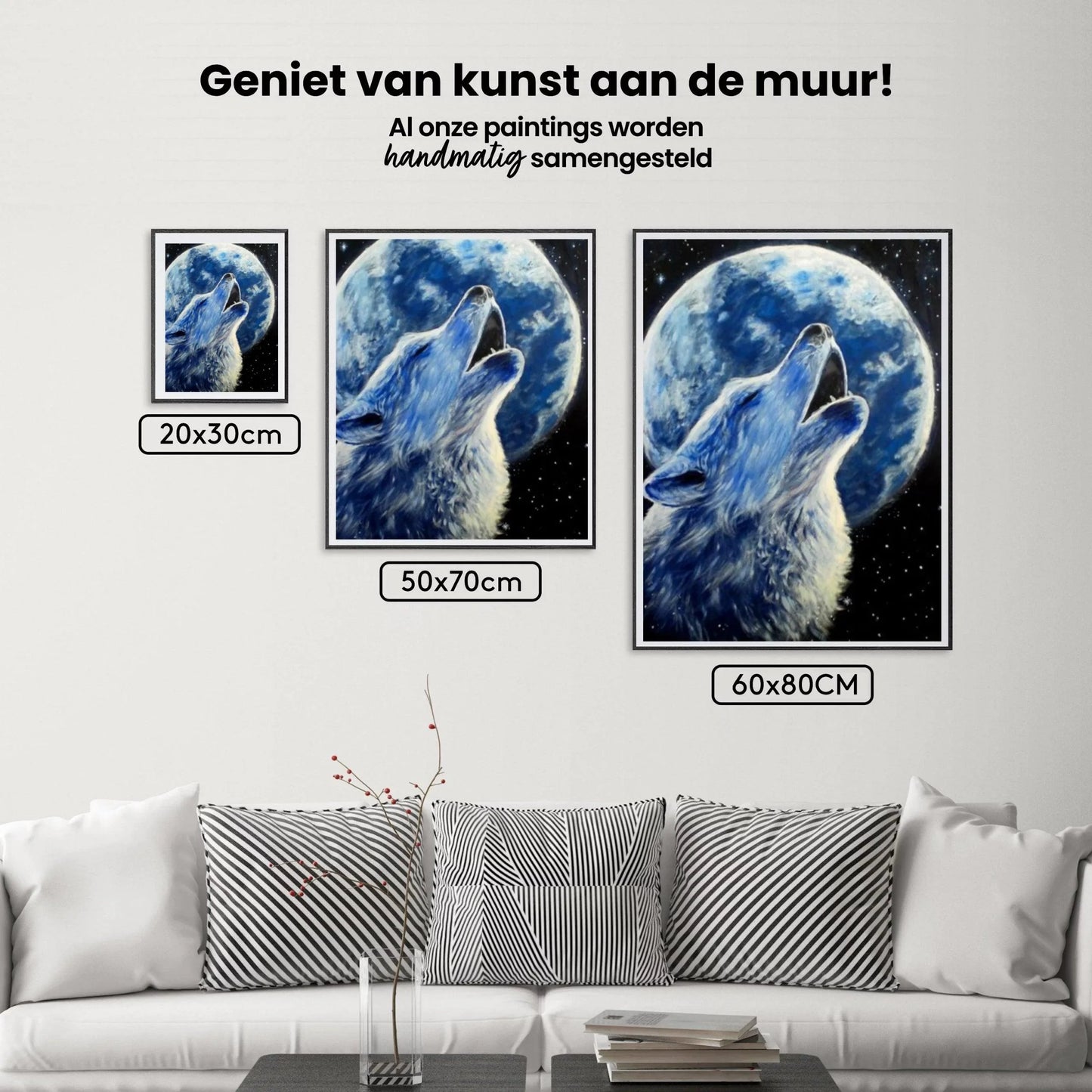 Diamond Painting Wilk i Księżyc - SEOS Shop ®
