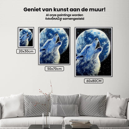 Diamond Painting Wilk i Księżyc - SEOS Shop ®