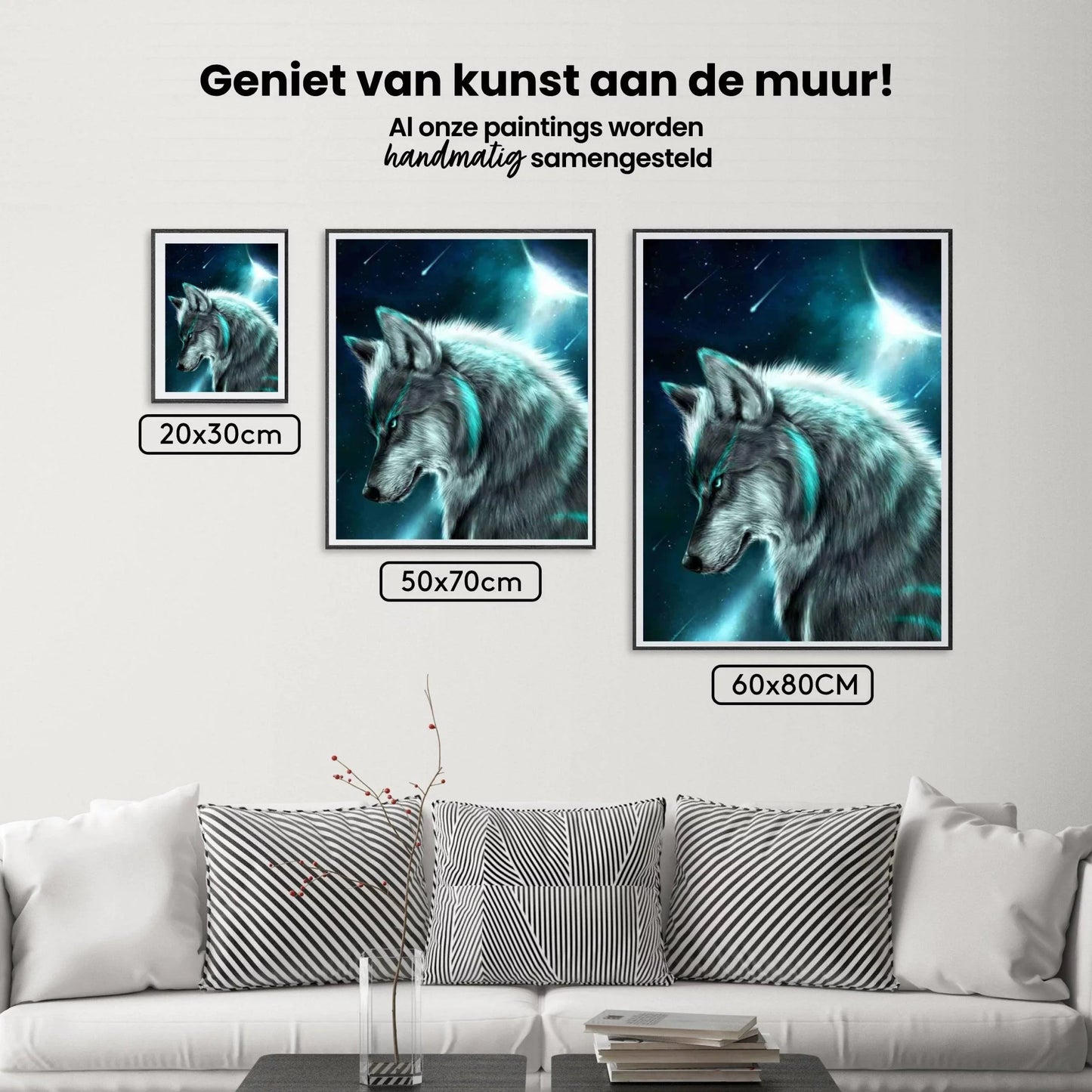 Diamond Painting Wilk w blasku księżyca – SEOS Shop ®