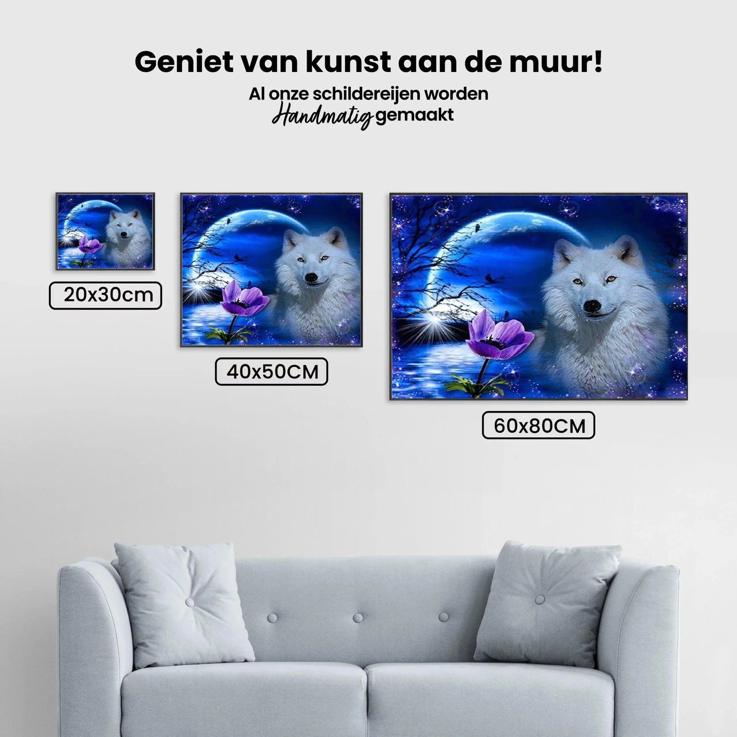 Diamond Painting Wilk z różą - SEOS Shop ®