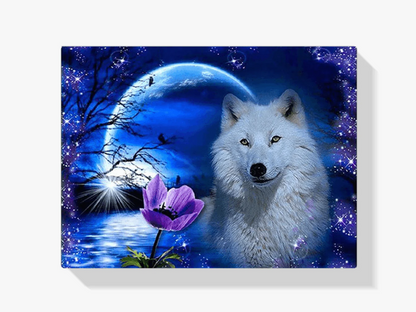 Diamond Painting Wilk z różą - SEOS Shop ®