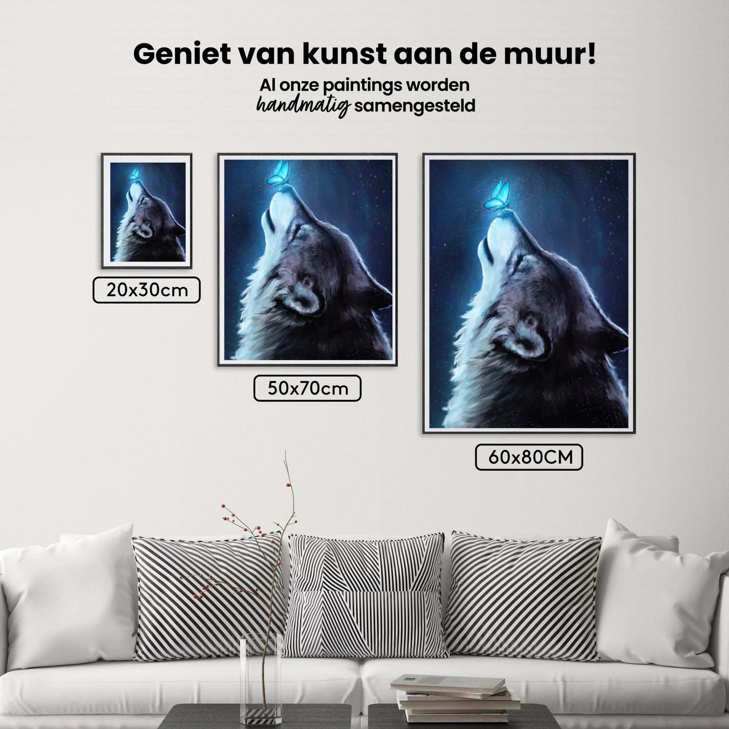 Diamond Painting Wilk z motylem - SEOS Shop ®