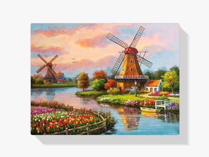 Diamond Painting Zaanse Schans z wiatrakiem – SEOS Shop ®