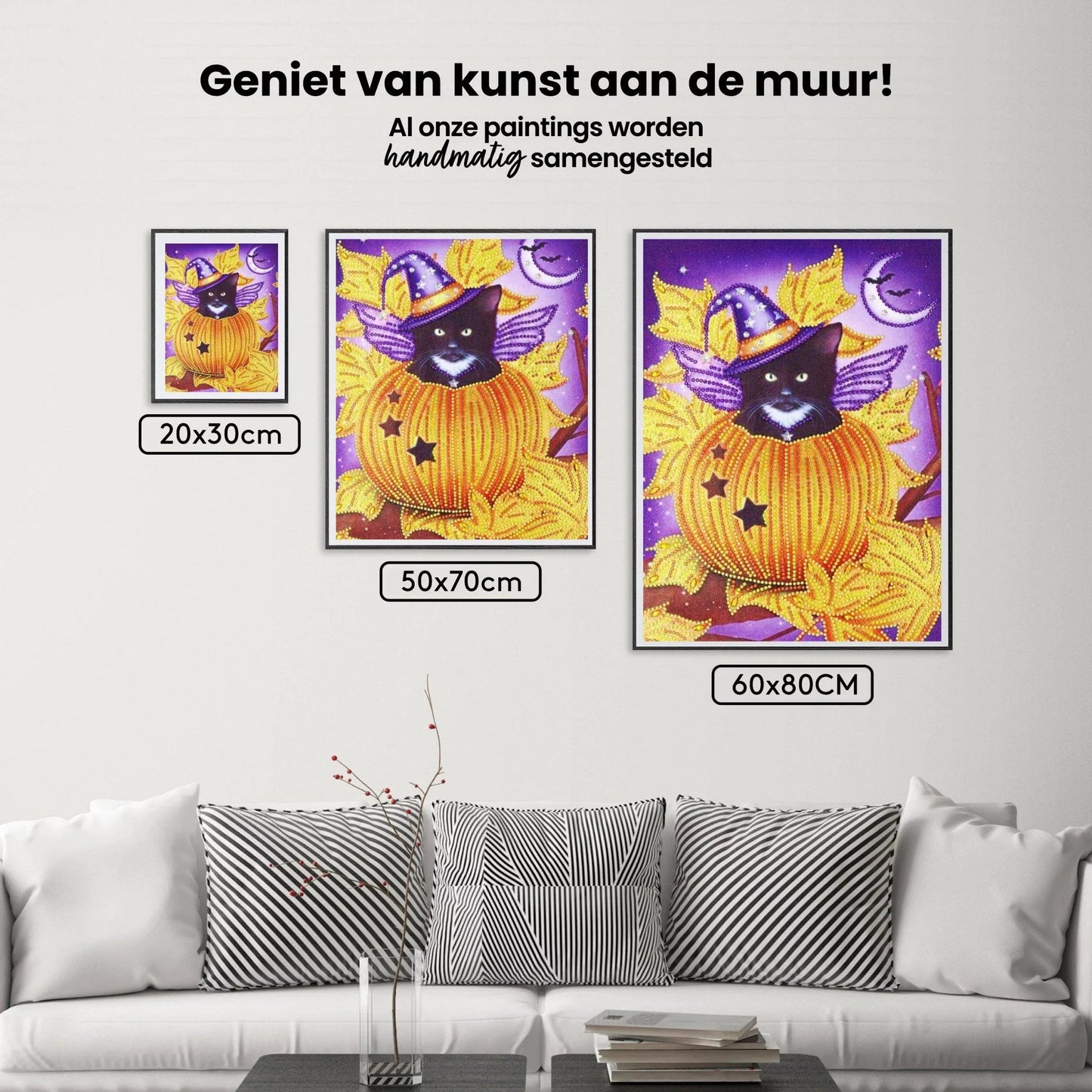 Diamond Painting Czarny Kot w Dyni - SEOS Shop ®