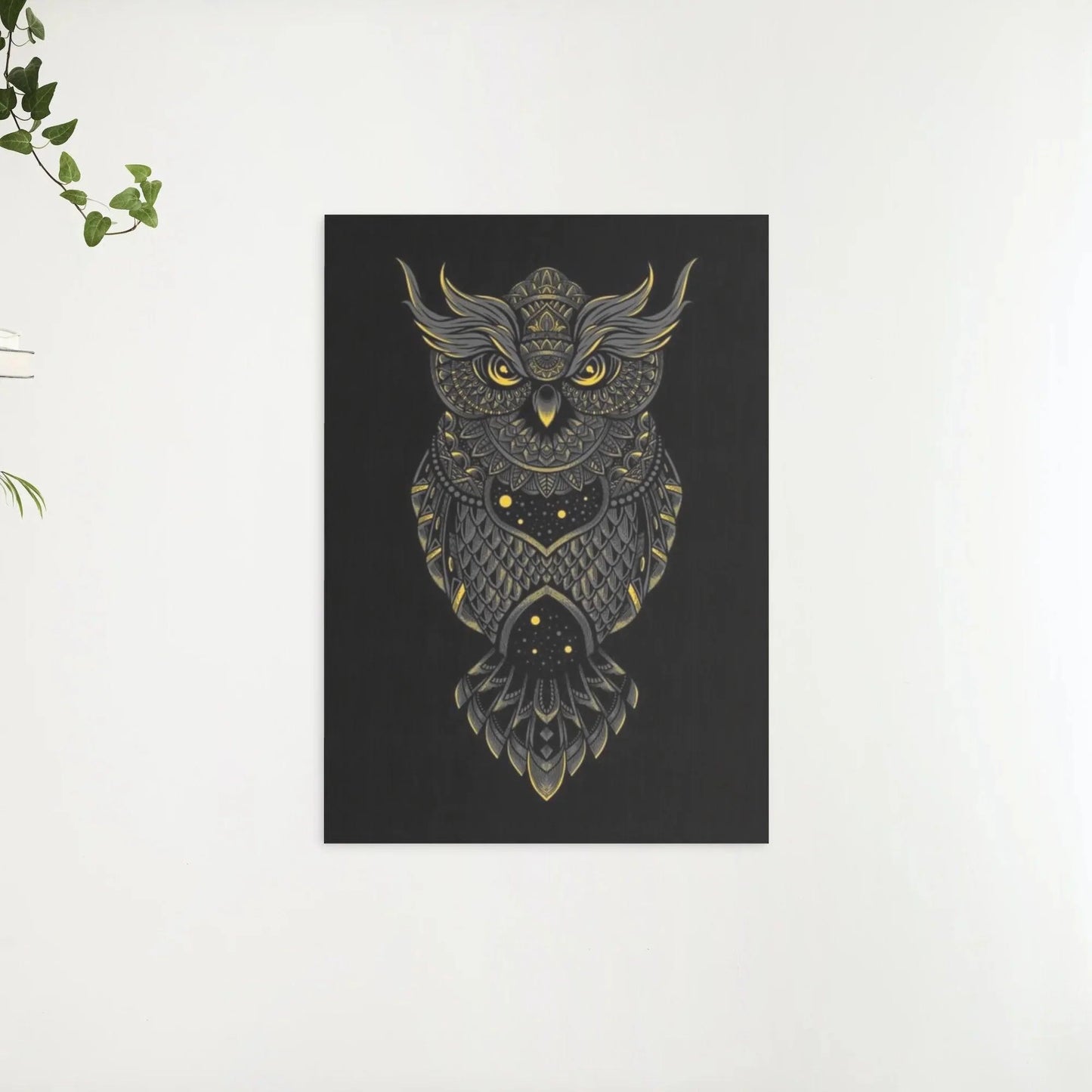 Diamond Painting Czarno-żółta sowa - SEOS Shop ®