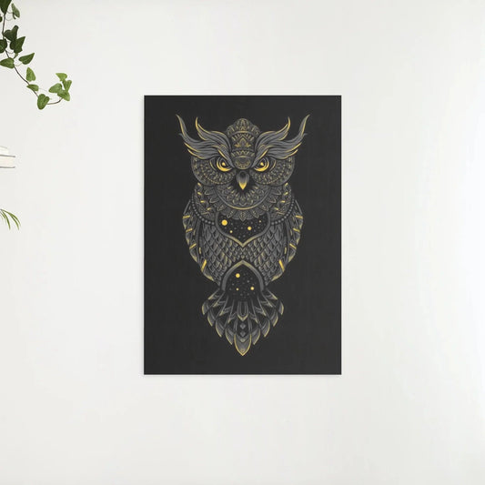 Diamond Painting Czarno-żółta sowa - SEOS Shop ®
